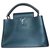 Capucines Louis Vuitton Handbags Navy blue Leather  ref.196221