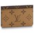 Louis Vuitton LV card holder new Brown Leather  ref.196387