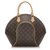 Louis Vuitton Brown Monogram Ellipse MM Leather Cloth  ref.196460