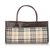Burberry Brown House Check Canvas Handbag Multiple colors Beige Leather Cloth Pony-style calfskin Cloth  ref.196502