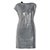 Diane Von Furstenberg DvF Mara silk sequin dress NEW Silvery  ref.196628