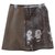 Prada Skirts Khaki Polyester Wool Fur Polyamide  ref.196677