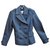 Burberry brit t casaco de lã 34/36 Azul Algodão Poliéster  ref.196741