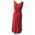 Christian Dior Dresses Red Viscose  ref.196887