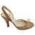 Prada Hessian heels (Vintage) Beige Cloth  ref.196932