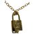 Louis Vuitton Bag charms Golden Metal  ref.197242