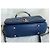 Chanel Medium Top Handle Flap Bag mit Karte, Box, Staubbeutel Blau Dunkelblau - Ansicht 17