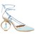 JACQUEMUS heels shoes  Chaussures Riviera slingback pumps Light blue Leather  ref.197287