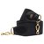 Hermès sport model shoulder strap in black canvas and leather, gold metal hardware for Hermès bags Cloth  ref.197309