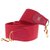 Alça de ombro modelo Hermès esporte em lona vermelha e couro, ferragens de metal dourado para bolsas Hermès Vermelho  ref.197313