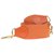 Hermès sport model shoulder strap in orange canvas and leather, gold metal hardware for Hermès bags Cloth  ref.197318