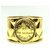 Chanel Raro vintage banhado a ouro Rue Cambon manguito pulseira Dourado  ref.197378