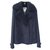 Chanel Blue Wool Pea Coat  Jacket Sz.36  ref.197380