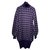 CHANEL Tunique robe pull en tricot géométrique.sz 36 Laine Multicolore  ref.197387