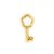 Chanel Vendome 18PENDENTE DE CHARME DE CHAVE DIAMANTE K Dourado Ouro amarelo  ref.197424