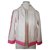 Veste de sport Chanel en toile blanche et rose. Coton Blanc cassé  ref.197517