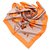 Hermès Foulard Silf Walk Hermes Orange Walk In The Park Multicolore Arancione Seta Panno  ref.197576