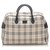 Burberry Brown House Check Canvas Travel Bag Multiple colors Beige Leather Cloth Pony-style calfskin Cloth  ref.197740