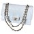 Timeless Vintage Chanel White Classic medium flap bag Leather  ref.197785