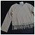 Blusa Nanushka in cotone beige con nappine - vista 2