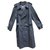 men's Burberry vintage t trench coat 64 with removable wool lining, new condition Navy blue Cotton Polyester  ref.197883