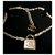 Chanel padlock necklace Purple  ref.198053