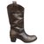 Costume National boots C'N'C 'National Costume p 35 Dark brown Leather  ref.198145