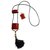 Yves Saint Laurent Pendant necklaces Dark red Plastic  ref.198200