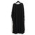 Balenciaga Vestido midi plisado Negro Poliéster  ref.198800