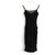 Versace Vestido de tul con pliegues y tirantes de cristal Negro Poliamida  ref.198805