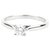 Cartier Silver Diamond 1895 Solitaire ring Silvery Metal Platinum  ref.198939