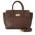 Mulberry Brown Small New Bayswater Leather Satchel Dark brown Pony-style calfskin  ref.198992