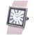 Chanel White Mademoiselle Uhr Pink Weiß Leder Stahl Metall Kalbähnliches Kalb  ref.199050