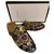 Gucci - Zapatillas de corazón de jacquard floral con forro de piel de Princetown Zuecos mulas.37 Multicolor Nylon  ref.199134