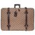 Vintage Christian Dior suitcase in oblique monogram canvas and brown leather Cloth  ref.199169