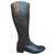 geflochtene Stiefel Max Mara p 36 Schwarz Leder  ref.199222