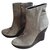 Diane Von Furstenberg DVF grey suede wedge boots Taupe  ref.199490