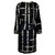 Cambon Chanel Falda elegante Negro Dorado Tweed  ref.199808
