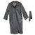 Burberry vintage t women's raincoat 38/40 Navy blue Cotton Polyester  ref.199824