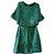 Autre Marque H&M PAILLETTE DRESS Green Polyamide  ref.199988