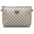 Gucci Brown GG Plus Clutch Bag Beige Leather Plastic Pony-style calfskin  ref.200046