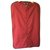 Lancel Travel bag Red Leather Cloth  ref.200387