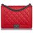 Chanel Red XL lined Stitch Boy Bag Leather Pony-style calfskin  ref.200479