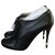 Chanel Ankle Boots Black Leather  ref.200665