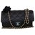 Trendy CC Small chanel handbag Black Silk Satin  ref.200769