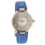 Cartier Must 21 watch. Silvery Blue Golden Leather Steel  ref.201026