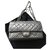 Chanel 2.55 Neuausgabe 225 klassische Tasche Grau Leder  ref.201116