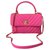 Chanel Trendy CC rosa Chevron-Tasche Pink Tuch  ref.201117