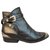 boots vintage Sartore p 35 Cuir Noir  ref.201119