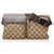 Gucci Brown GG Canvas Belt Bag Leather Cloth Pony-style calfskin Cloth  ref.201221